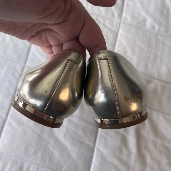Rare Coach Walsh Metallic Nubuck Leather Point Toe Flats 8.5B - Picture 13 of 15